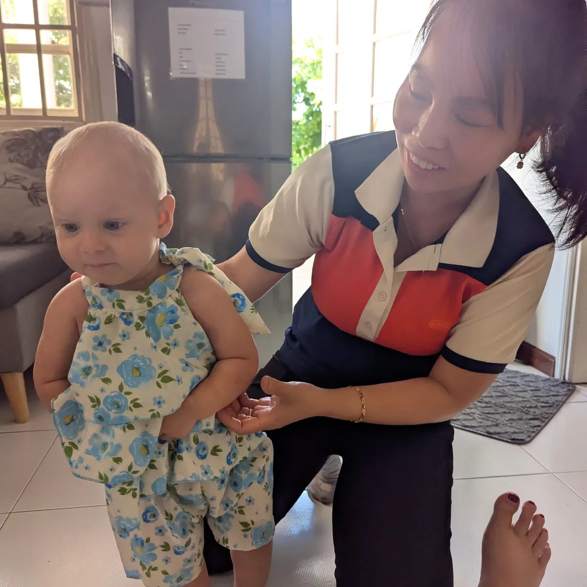 Trang with families in Hoi An